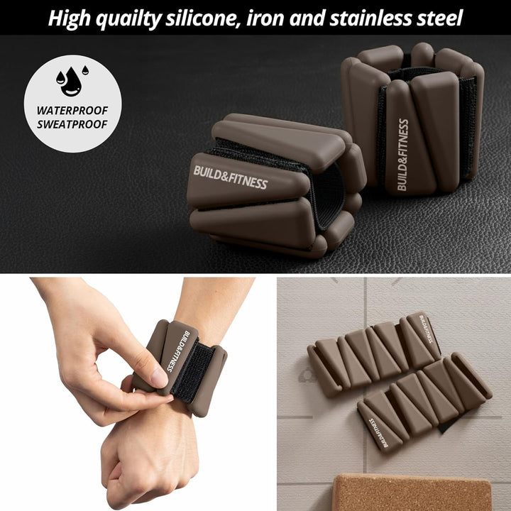 Handgelenk & Knöchel Gewichte Verstellbare Bänder für Frauen und Männer Workouts 2er Set je 0,5kg Pe