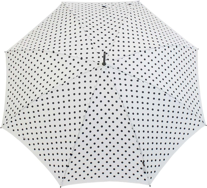 Knirps Stockschirm Damen Automatik Polka dots - White-Black, White-black