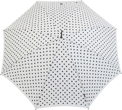 Knirps Stockschirm Damen Automatik Polka dots - White-Black, White-black