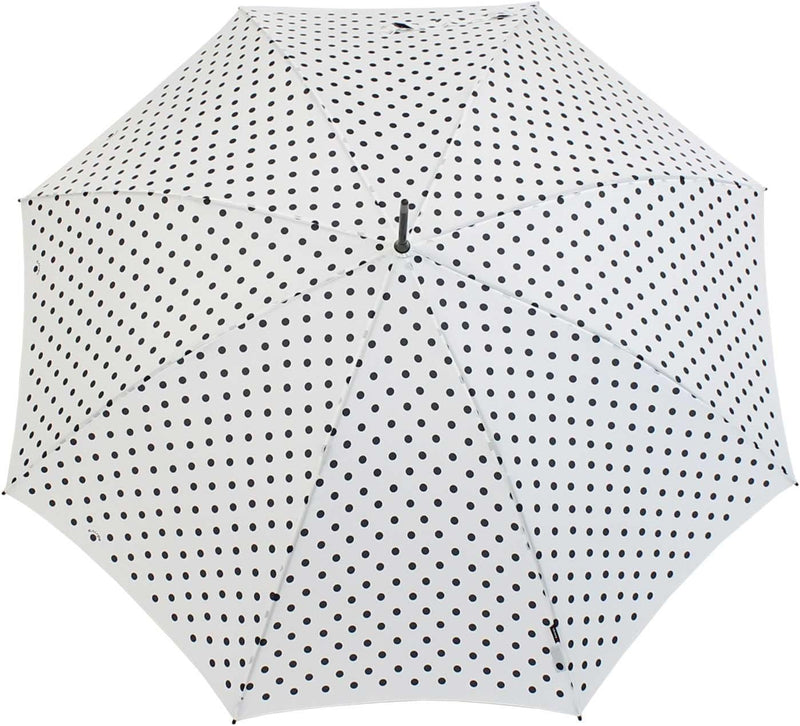 Knirps Stockschirm Damen Automatik Polka dots - White-Black, White-black