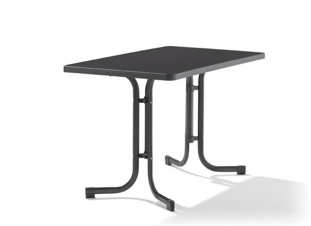 Sieger 233/G Boulevard-Klapptisch mit mecalit-Pro-Platte 115 x 70 cm, Stahlrohrgestell eisengrau, Ti