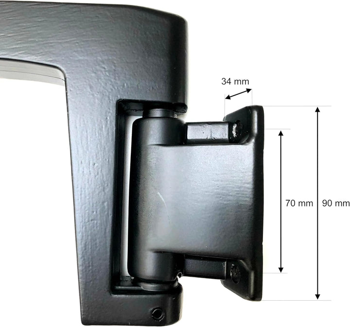 2x 2-Segment Aussenspiegel 435x223 mm und Spiegelhalter OE AL77483 und AL77484 ø17 mm für New Hollan