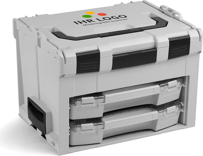 L-BOXX Sortimo LS BOXX 306 | inkl. i-BOXX 72 H3 & i-BOXX 72 I3 in Grau individuell anpassbar mit Ihr