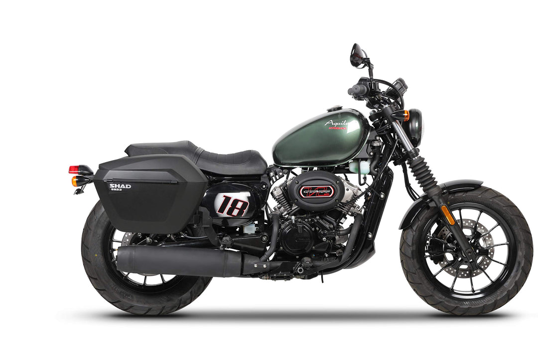 H0gv18if - seitliche taschen halterungen, dübel, befestigungen 3p system kompatibel mit hyosung gv 1