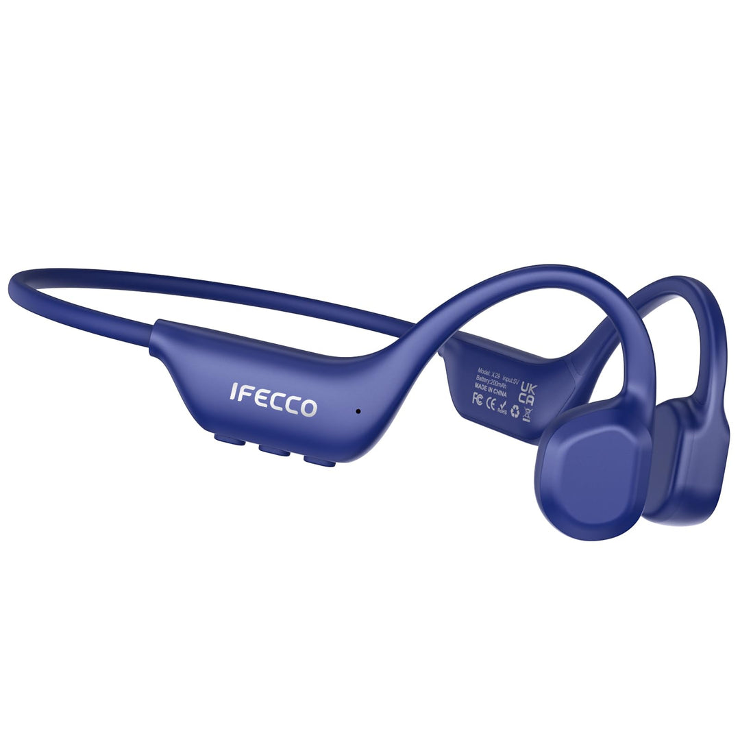 IFECCO knochenschall kopfhörer Bluetooth 6.0 für Radfahren | IP67 Wasserdicht Open-Ear Headphones wi