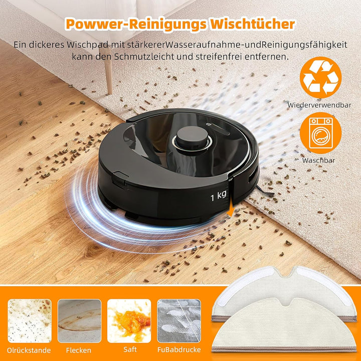20 Stück Zubehörset für Roborock Q5 Pro / Q5 Pro+ / Q8 Max / Q8 Max+ Staubsauger, Ersatzteile Enthäl
