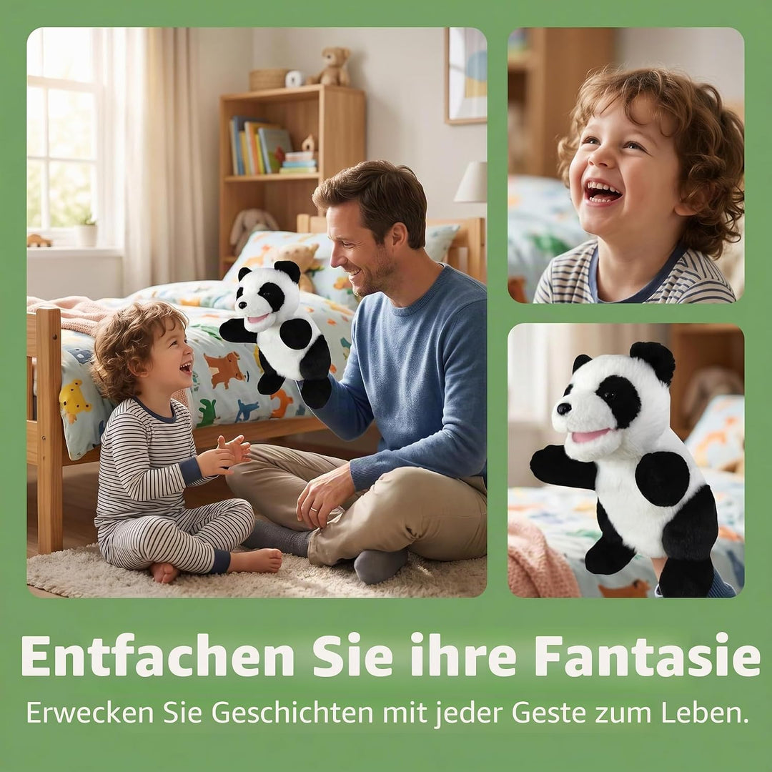2026 Tierhandpuppen für Kinder,Kleinkind enthält Wolf,Tiger,Löwe,AFFE und bewegliche offene Münder,p