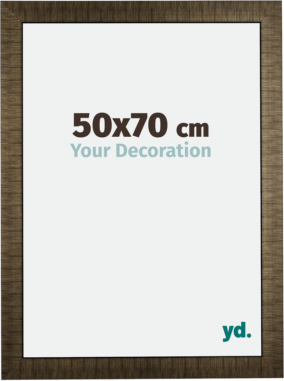 yd. Your Decoration - Bilderrahmen 50x70 cm - Bilderrahmen aus Holz mit Acrylglas - Antireflex - Aus