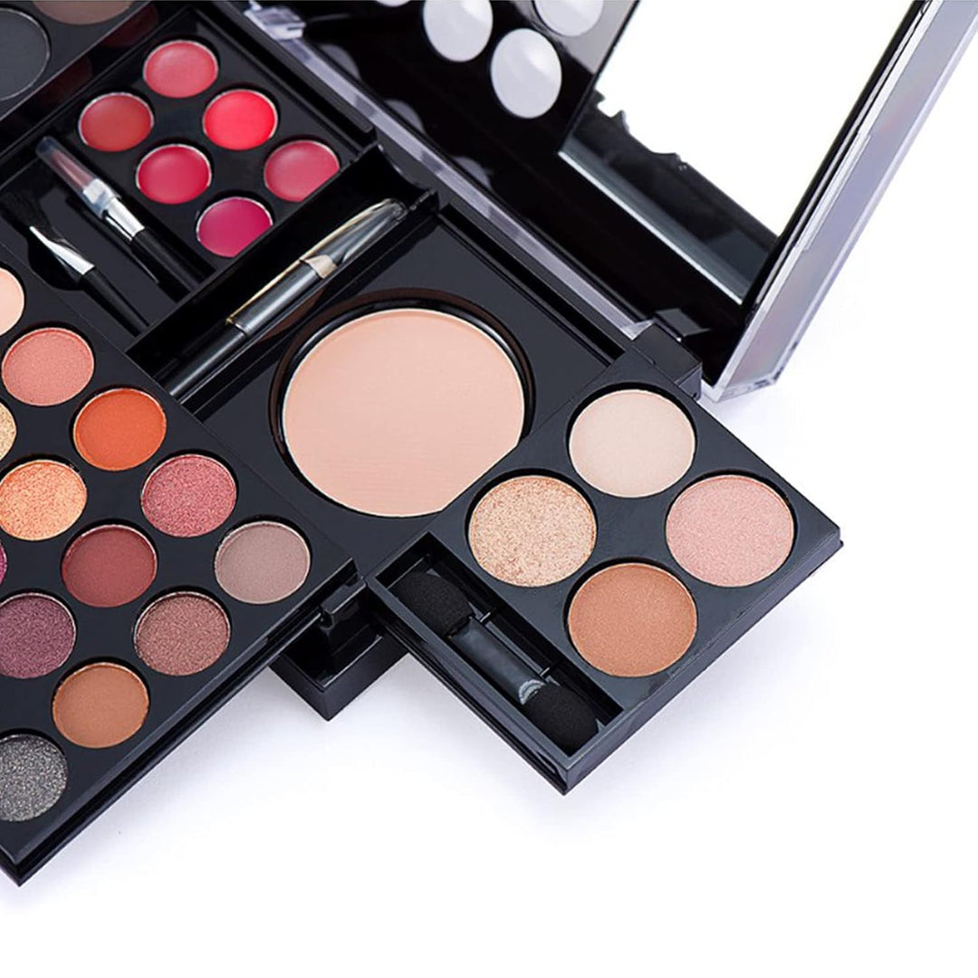 39 Farben Schmink Kosmetik Makeup Paletten mit Lidschatten, Lipgloss, Augenbrauenpuder, Foundation P