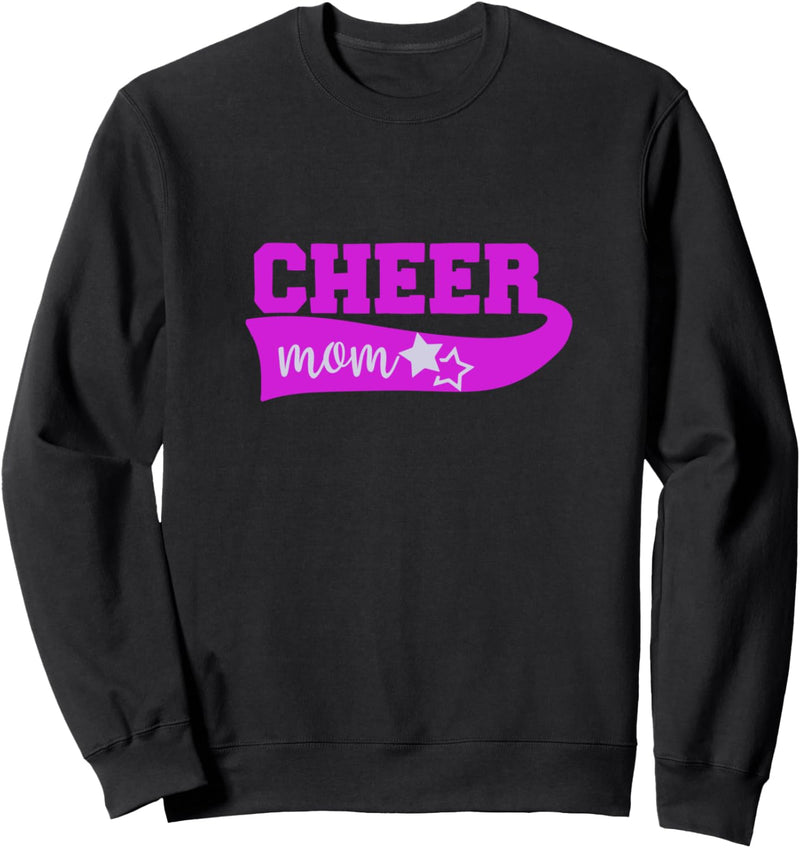 Cheer Mom in Swoop Sports Lettering Sweatshirt