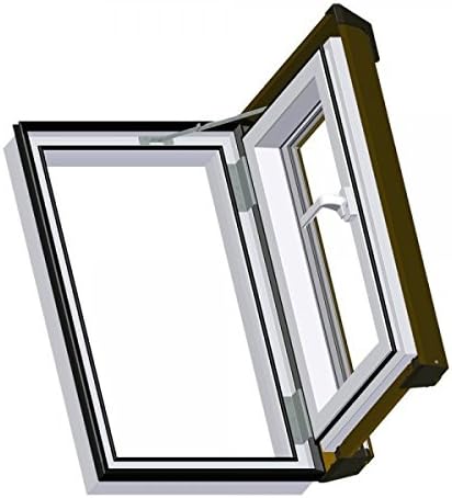 Dachfenster Dachluke Ausstiegsfenster Skylight Kunststoff incl. Eindeckrahmen 55x78cm