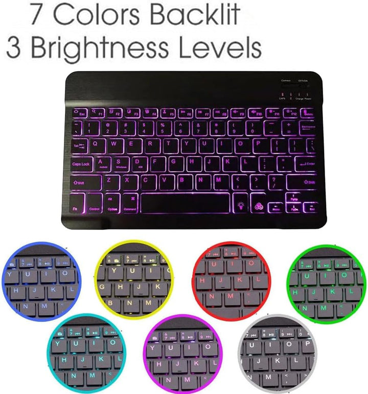 Tastatur Hülle für Samsung Galaxy Tab Active 5 Pro 10,1 Zoll SM-X350/X356B, [QWERTY Layout] Slim Hül