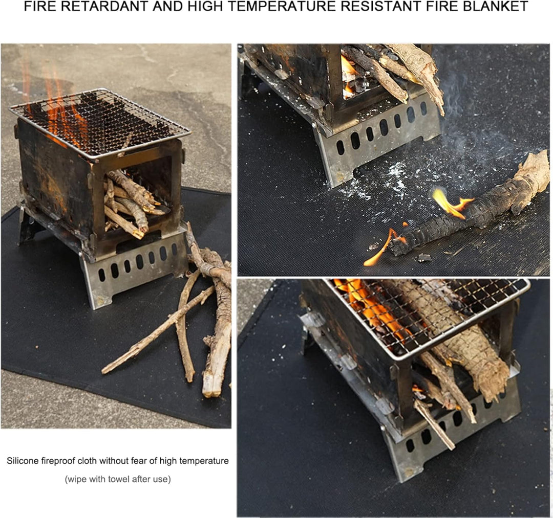 Feuerfeste Unterlage, Grillunterlage Bodenmatte, BBQ Grill Mat, Hitzebeständige Wiederverwendbar Ant