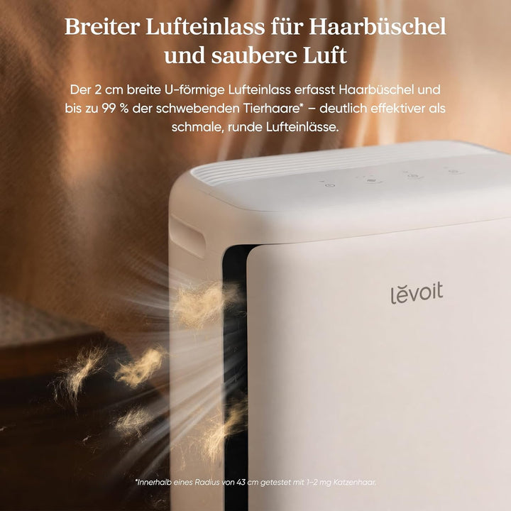 Levoit Vital Pet Pro HEPA Luftreiniger tierhaare für Haushalte mit Haustieren, entfernt Gerüche Alle