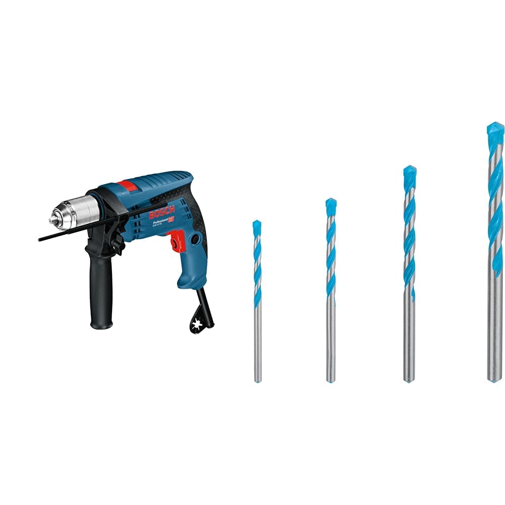 Bosch Professional Schlagbohrmaschine GSB 13 RE (inkl. Tiefenanschlag 210 mm, Schnellspannbohrfutter