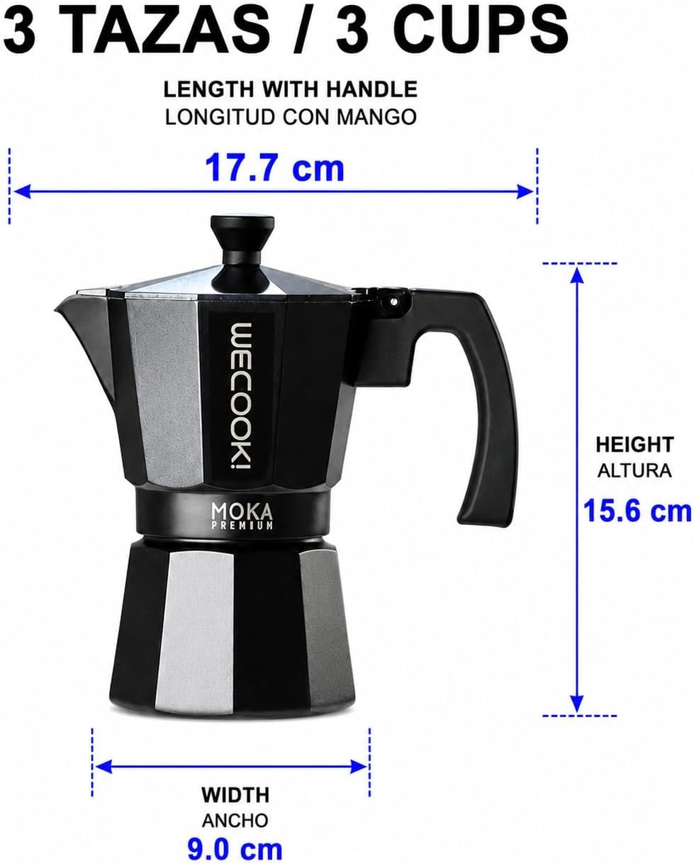 WECOOK! Coffee Maker BELLA 3 cups., 3 cups.