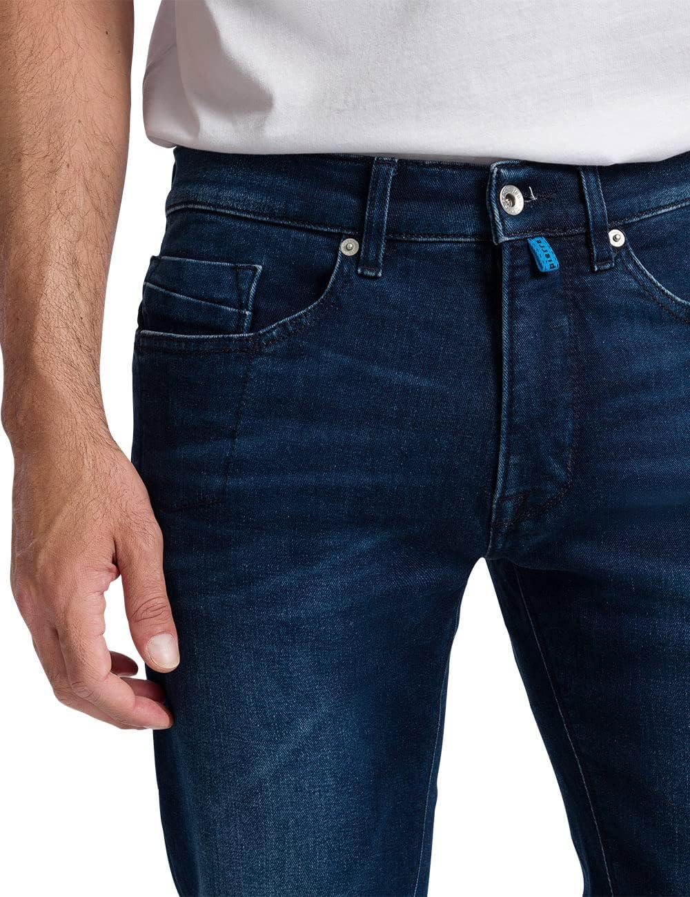 Pierre Cardin Herren Antibes Jeans 30W / 32L Dark Blue Used Whisker, 30W / 32L Dark Blue Used Whiske