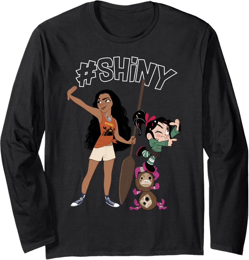 Disney Wreck-It Ralph 2 Vanellope And Moana Shiny Langarmshirt