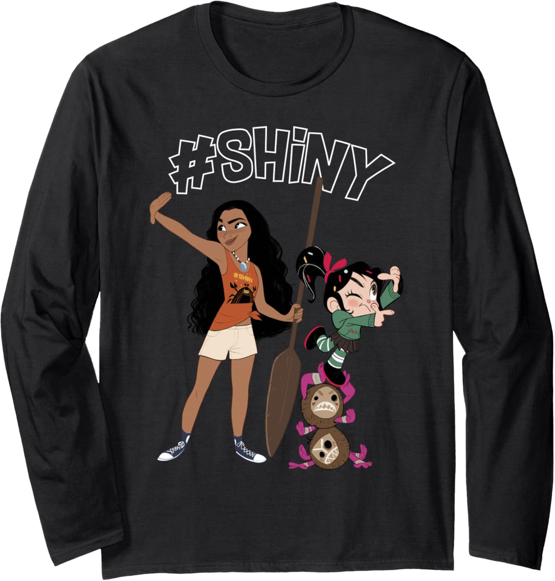 Disney Wreck-It Ralph 2 Vanellope And Moana Shiny Langarmshirt