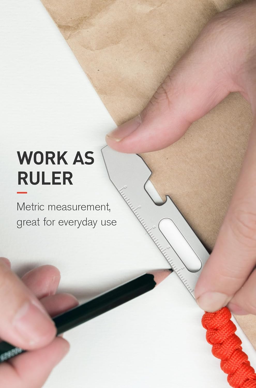KEEPO LINK Titan EDC Brecheisen Multitool, 4-in-1 Hebelwerkzeug mit Flaschenöffner, Sechskantschlüss
