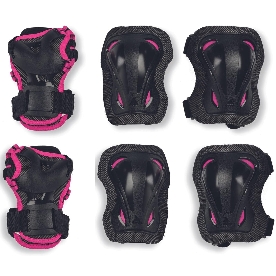 Rollerblade SKATE GEAR JUNIOR 3 PACK, Inline-Skate Schonerset - Inliner Protektoren für Ellbogen, Kn