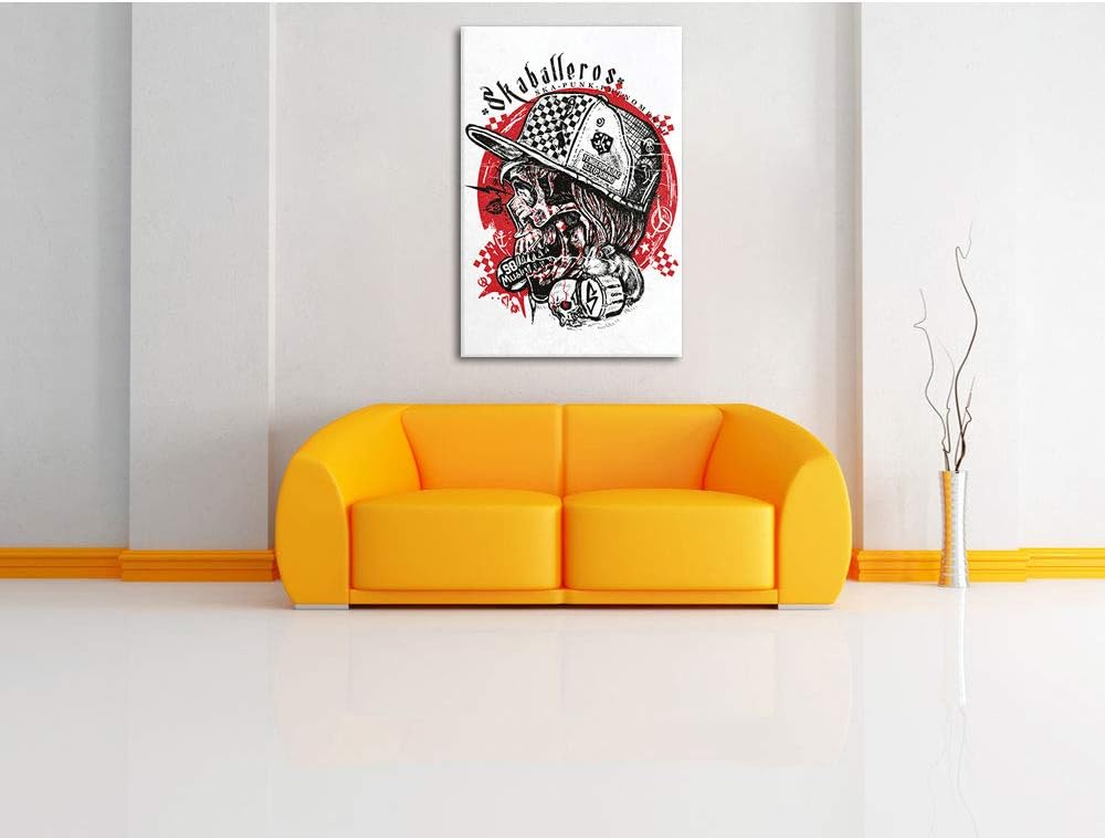 Skabarellos white Leinwandbild Bild auf Leinwand, XXL riesige Bilder fertig gerahmt mit Keilrahmen,