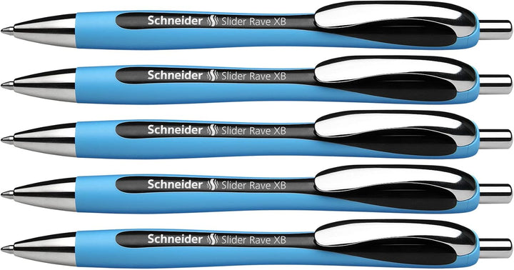 Schneider 132501 Slider Rave XB Kugelschreiber (Strichstärke: XB, dokumentenechte Mine, Made in Germ