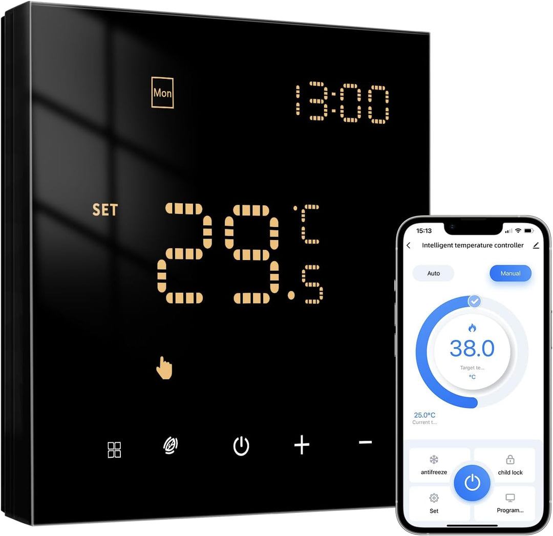 AVATTO Thermostat Für Wasser Fussbodenheizung und Gasboiler，Smart WiFi Thermostat Programmierbar Rau