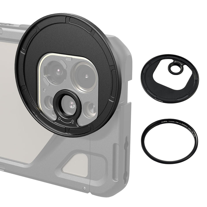 SMALLRIG Magnetischer T-Mount auf 67 mm Ansteckbarer Filteradapter, Verwendung mit SMALLRIG T-Mount