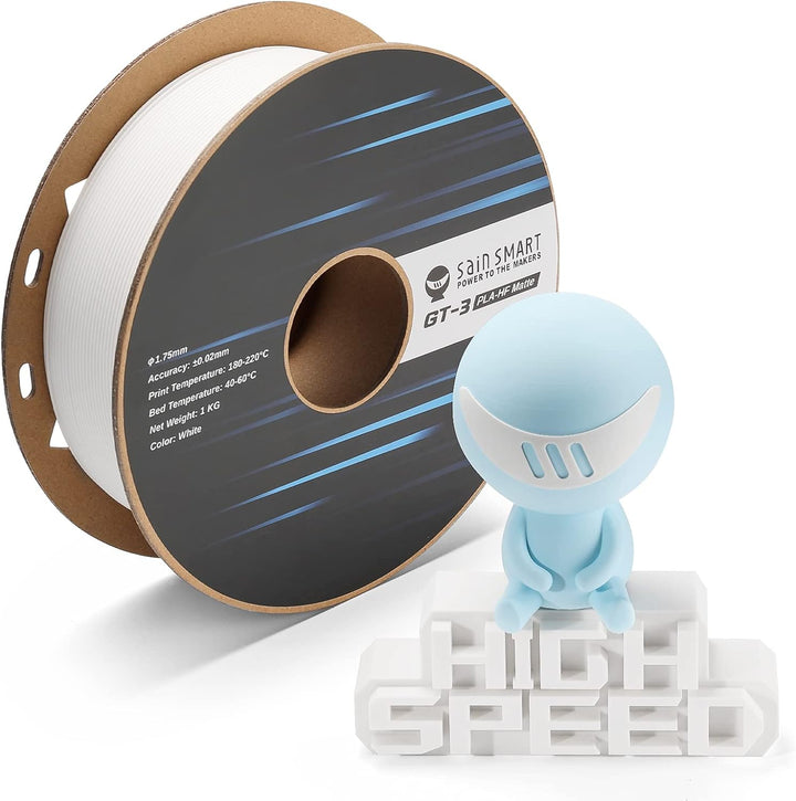 SainSmart GT-3 Mattes PLA Filament 1,75mm, bis zu 500mm/s, Schneller Druck, Hochwertiges 3D-Drucker