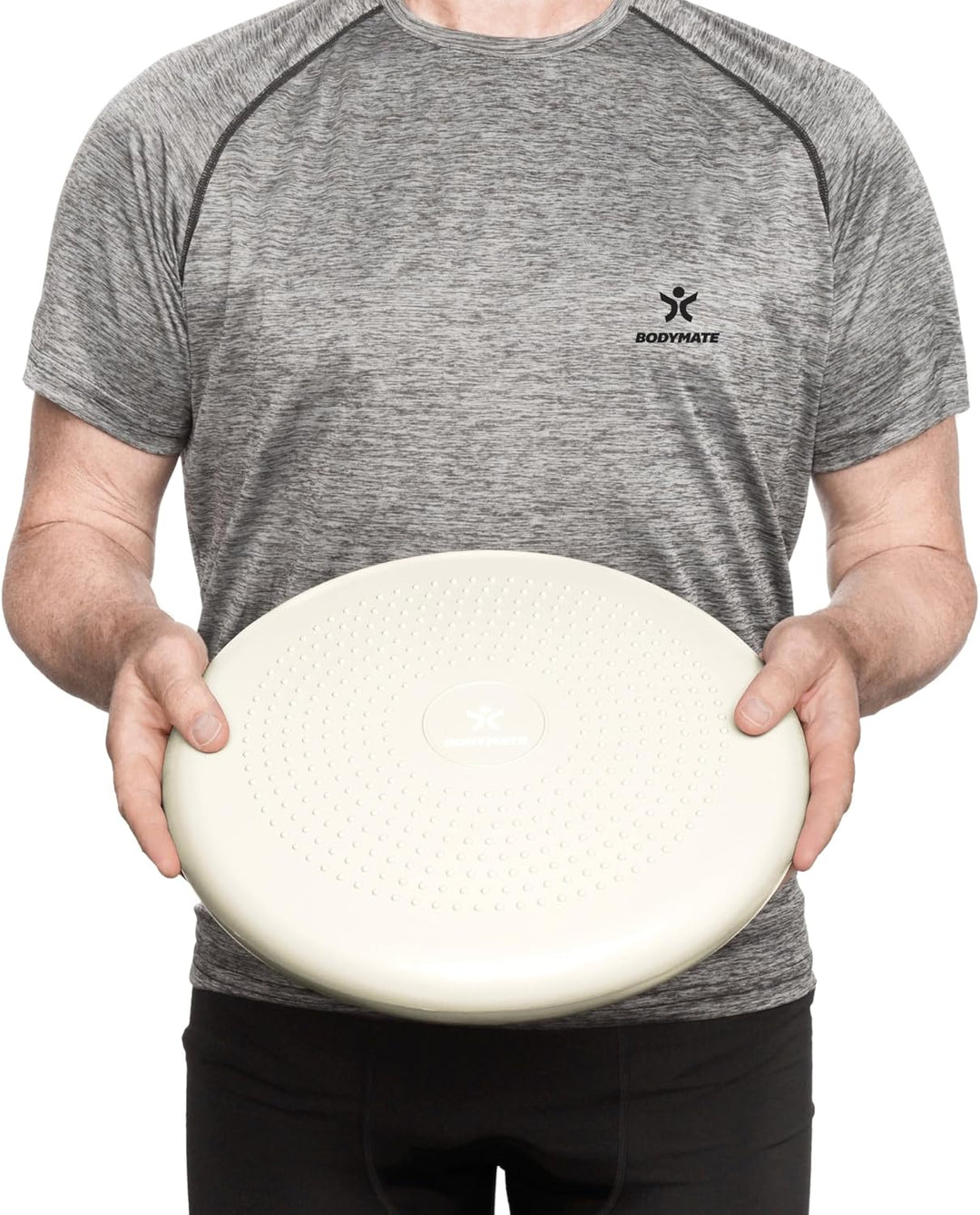BODYMATE Balance Kissen mit Pumpe, Ø 34 cm | Propriozeptives Kissen, instabiles Kissen, aufblasbares