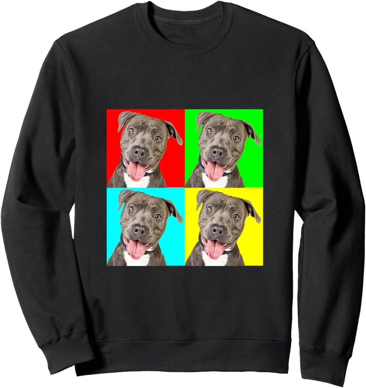 Pop Art Dog Pitbull 1 Sweatshirt