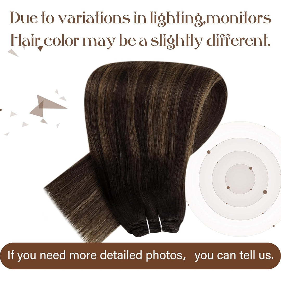 Hetto Tressen Echthaar Extensions Ombre Braun Tressen Extensions Echthaar Naturlich Echthaar Tressen