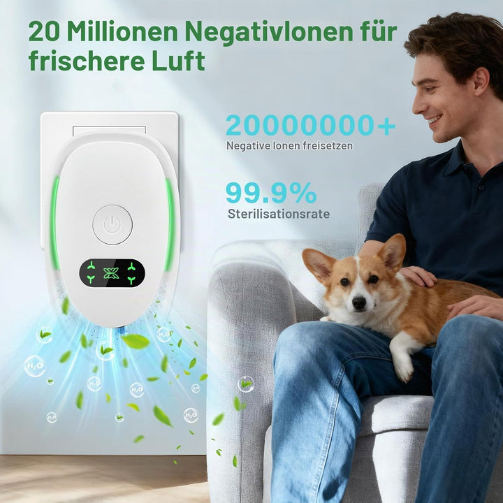 Luftreiniger, Plug in Air Purifier, 4PCS Steckbarer Negativ Ionen Luftreiniger, Air Purifier Ionizer