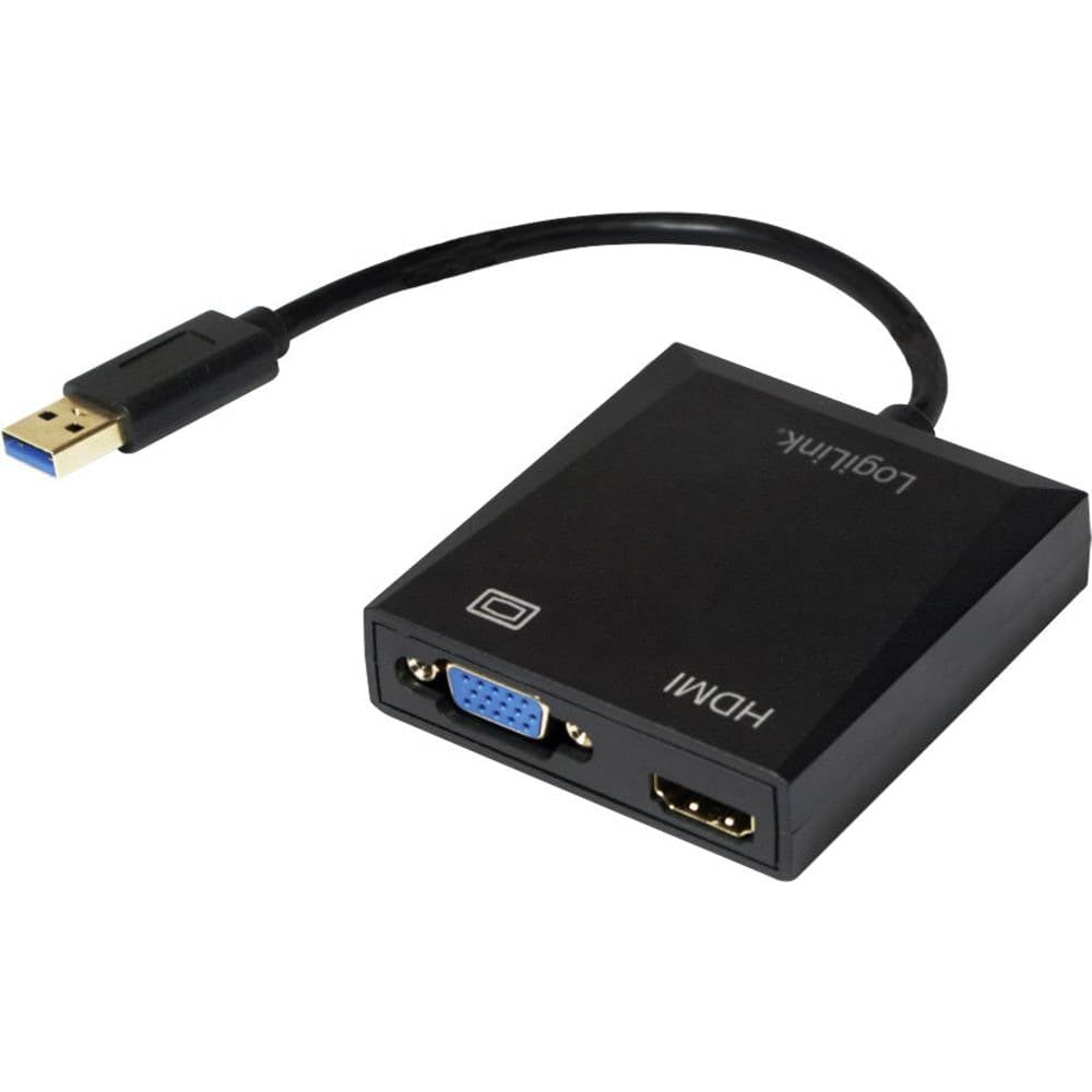 LogiLink Adapter USB 3.0 auf VGA/HDMI, UA0234 zu VGA + HDMI, zu VGA + HDMI