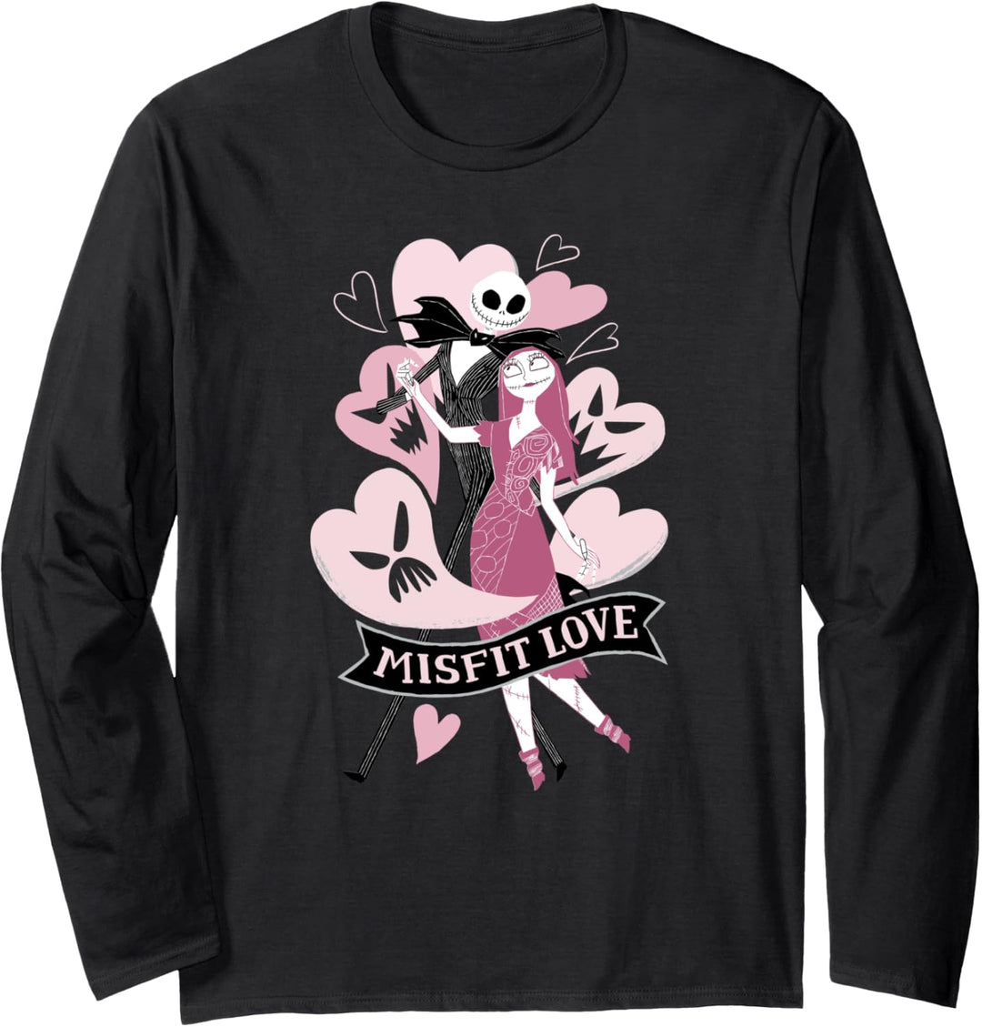 The Nightmare Before Christmas Valentine's Day Misfit Love Langarmshirt