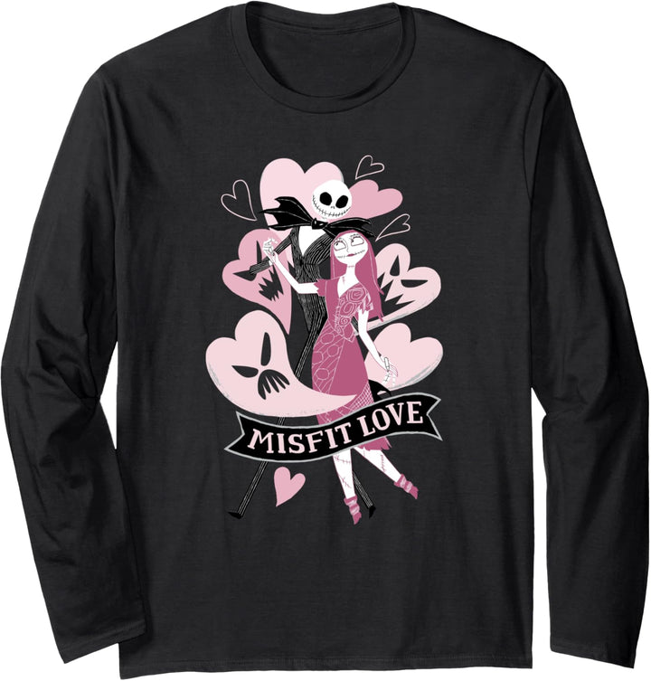 The Nightmare Before Christmas Valentine's Day Misfit Love Langarmshirt