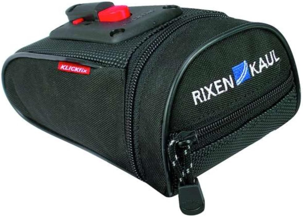 KLICKFix 0296S Satteltasche Micro 80 Plus, Schwarz, 18 x 8 x 6 cm, Schwarz