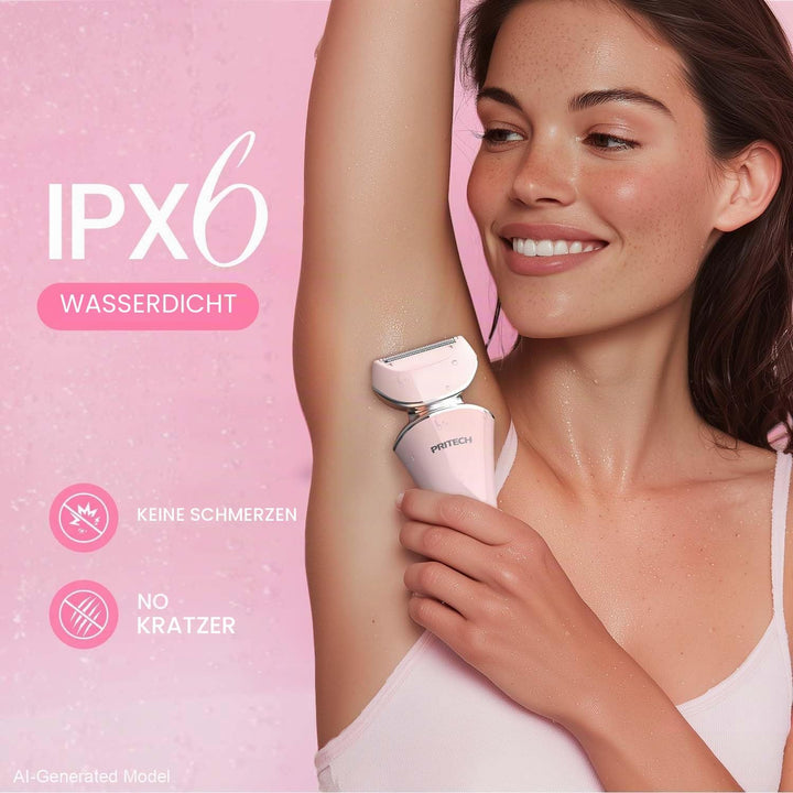 Elektrischer Rasierer für Frauen, Damenrasierer, Bikini-Trimmer, Körperhaarentfernung für Beine und