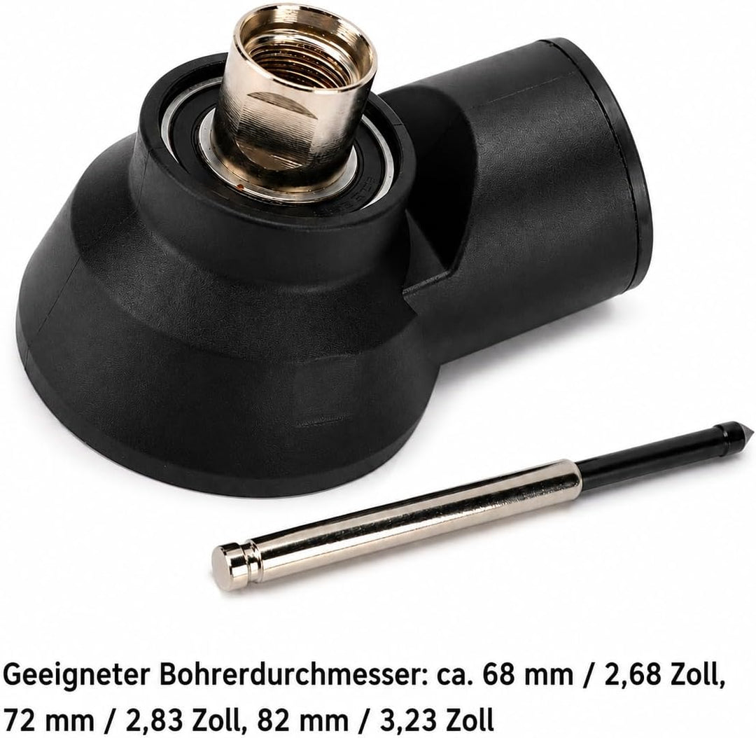 Staubabsaugung für Dosensenker M16, Absaugadapter für Bohrkrone 68/72/82 mm