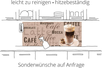 ARTLAND Küchenrückwand Glas mit Motiv Spritzschutz Küche 60x50 cm Design Essen Lebensmittel Gemüse T