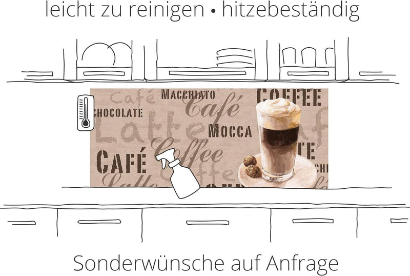 ARTLAND Küchenrückwand Glas mit Motiv Spritzschutz 60x60 cm Glänzend Design Polarlicht Natur Berge L