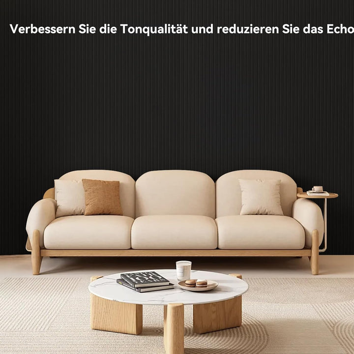 Rdutuok 4 Stücke Akustikplatten,120x60x0.9 cm Kante Hochdichte Akustik Panel Schallschutzpaneele Sch