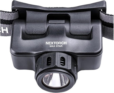 NEXTORCH Max Star LED Kopflampe 1.200 Lumen Lithium-Ionen-Akku, in schwarz