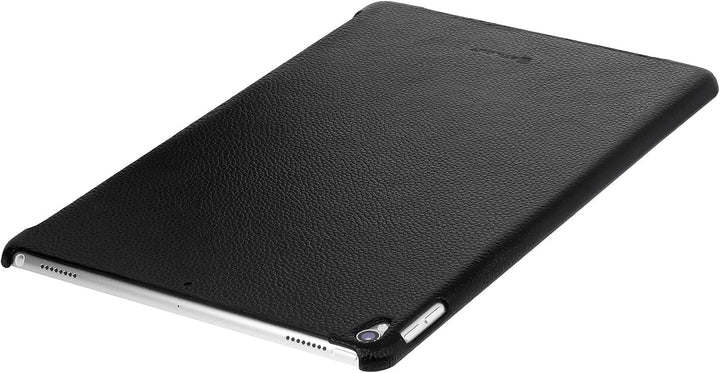 StilGut Leder-Cover kompatibel mit Apple iPad Pro 10.5" 2017 mit Keyboard Connector, Schwarz, Schwar