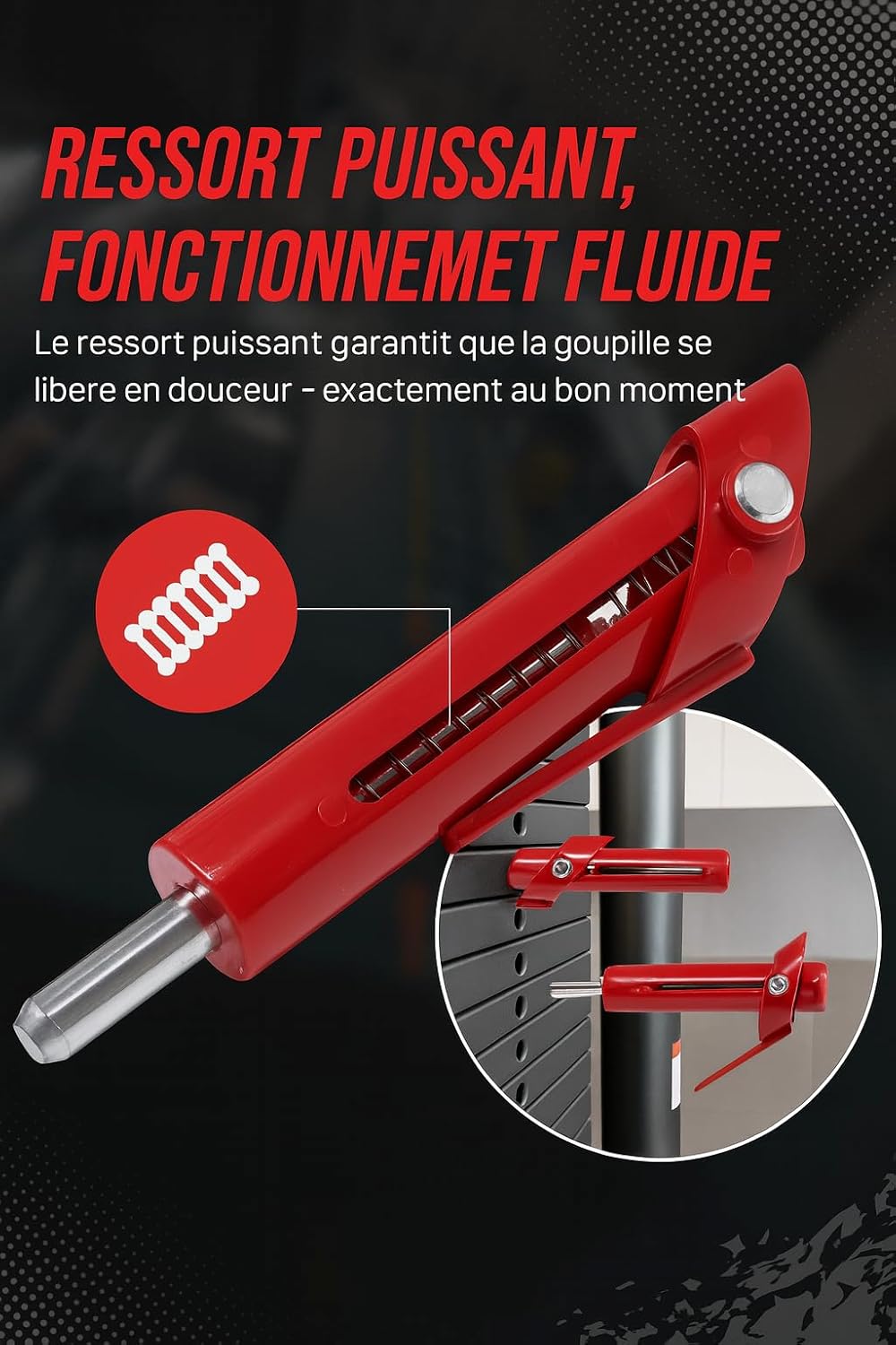 al badil Drop Set Auswerfstift – sofortiger Lastwechsel | Zubehör für Krafttraining für Maschinen mi