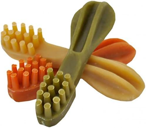 WHIMZEES Natürlicher Dental Hund behandelt Bürsten M Mix 11,4 cm (75U / c), schwarz, mittel, 75