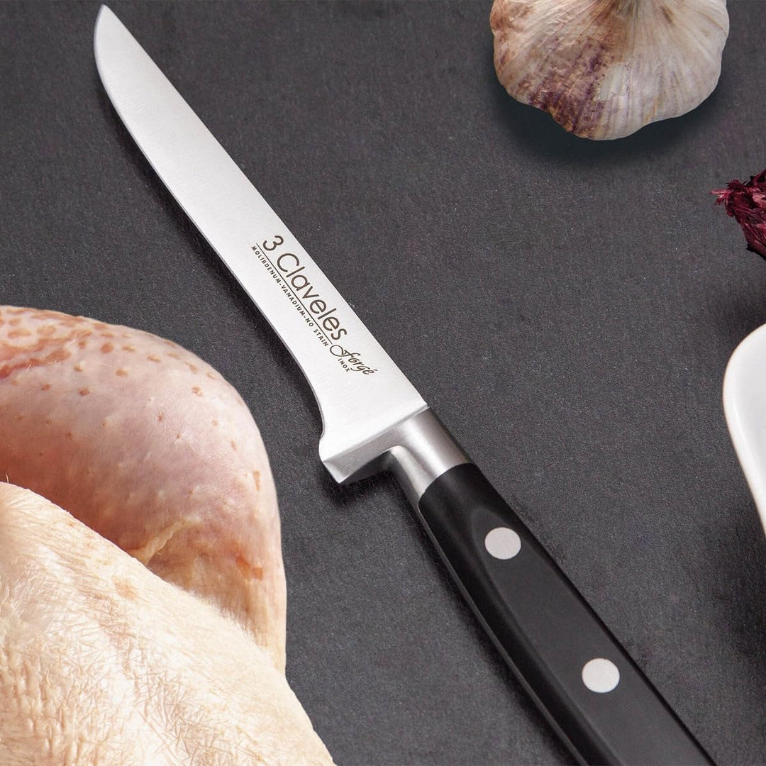 CUCHILLO JAMONERO-SALMON ALVEOLADO FORJADO FORGE 30 cm - 12" E 3C