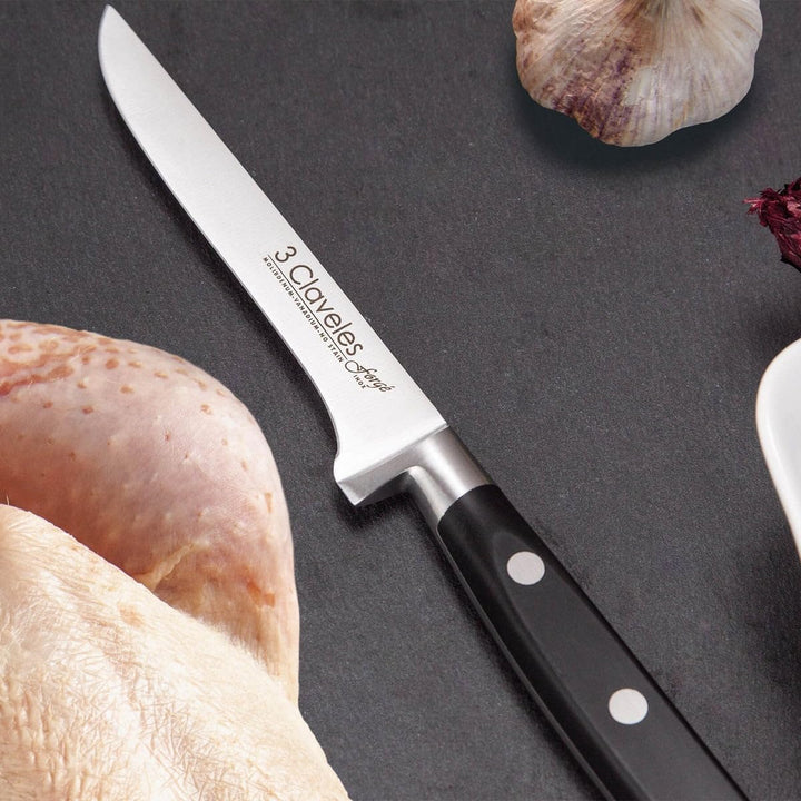 CUCHILLO JAMONERO-SALMON ALVEOLADO FORJADO FORGE 30 cm - 12" E 3C