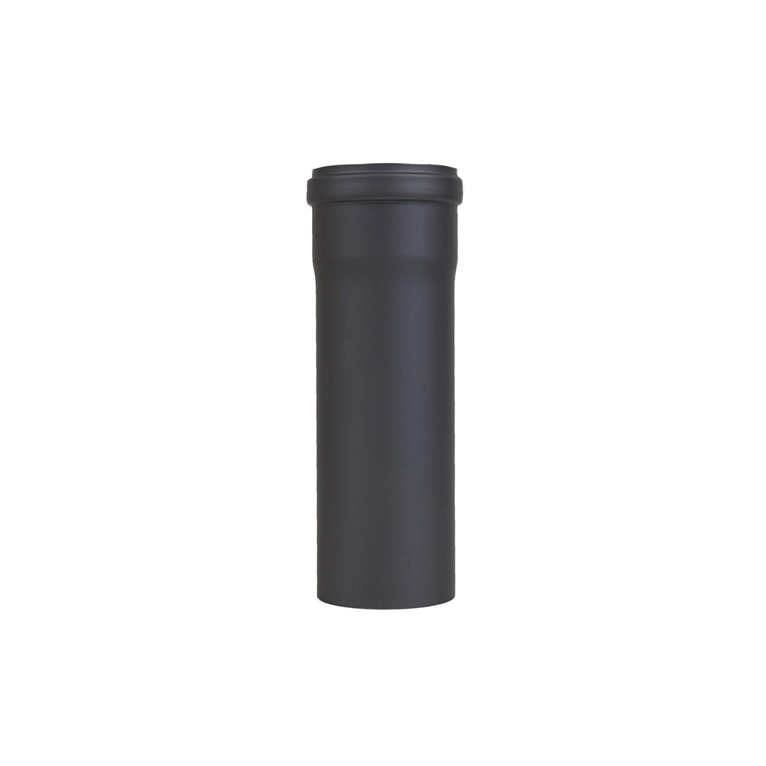 LANZZAS Pelletrohr 250 mm Verlängerung - im Durchmesser 80 mm - Farbe: schwarz-metallic - inklusive